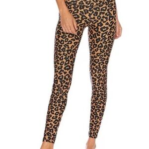 Beach Riot Brown and Black Leopard Print Leggings
